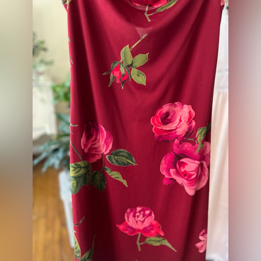 🌹 Vintage Rose Garden Floral Dress 🌹 - Picture 3 of 3